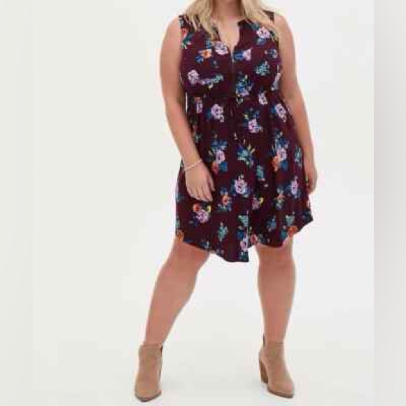 Torrid Harper Sleeveless Dress 0/12 - Picture 5 of 6